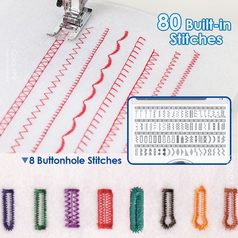 Brother Sewing Machine INNOV-IS A80 Computerized 8 Buttonhole Stitches 80 Built-in Stitches Mesin Jahit