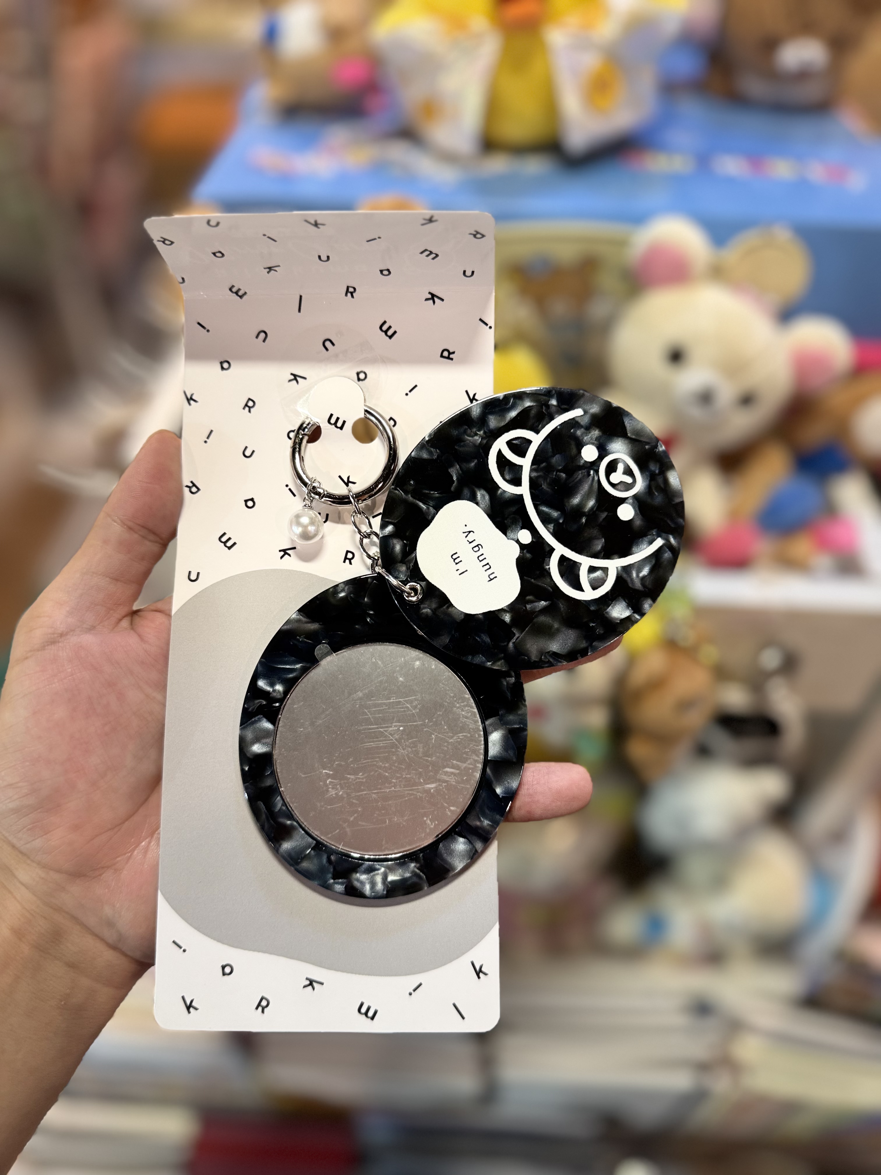 《現貨》全新Rilakkuma 黑白系列 鏡仔掛飾