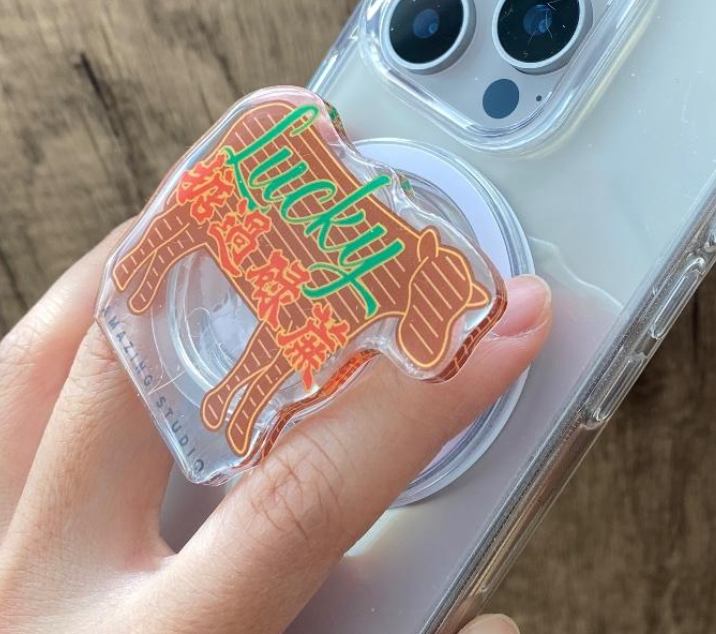 Amazing Studio磁吸氣囊支架 - 霓虹燈-Lucky