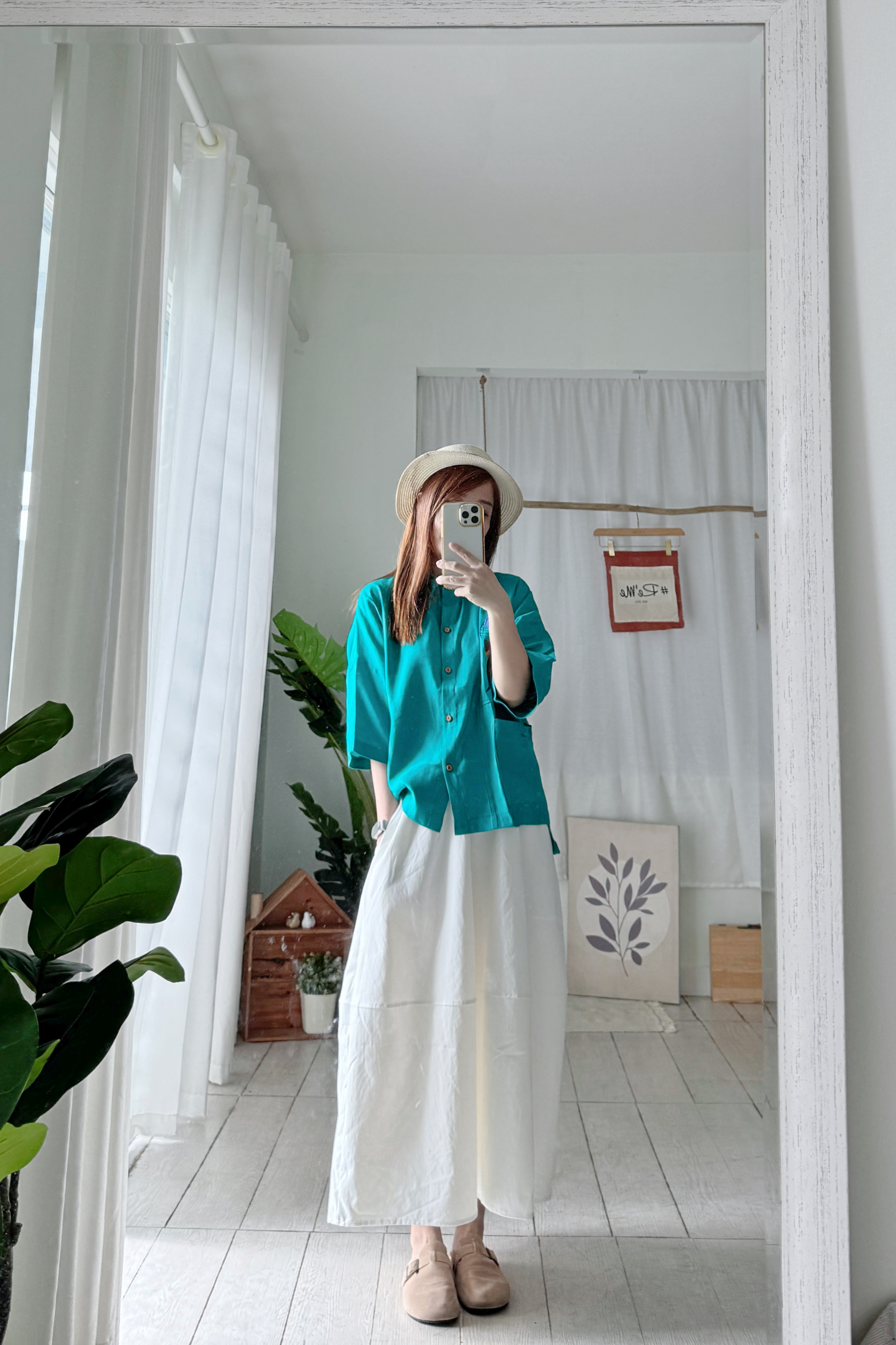 日系文艺蝙蝠袖衬衫