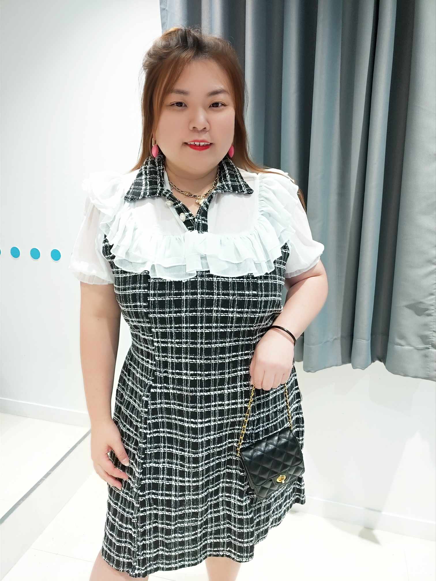 DSE16 层叠领设计小香风洋装