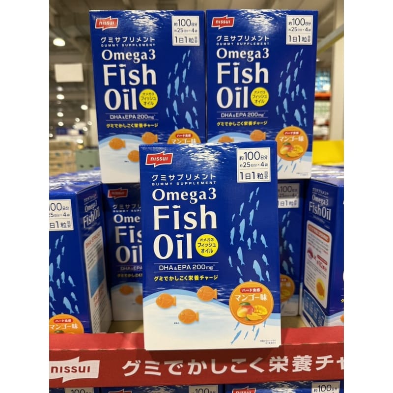 日本 NISSUI Omega-3 魚油軟糖 25日份 