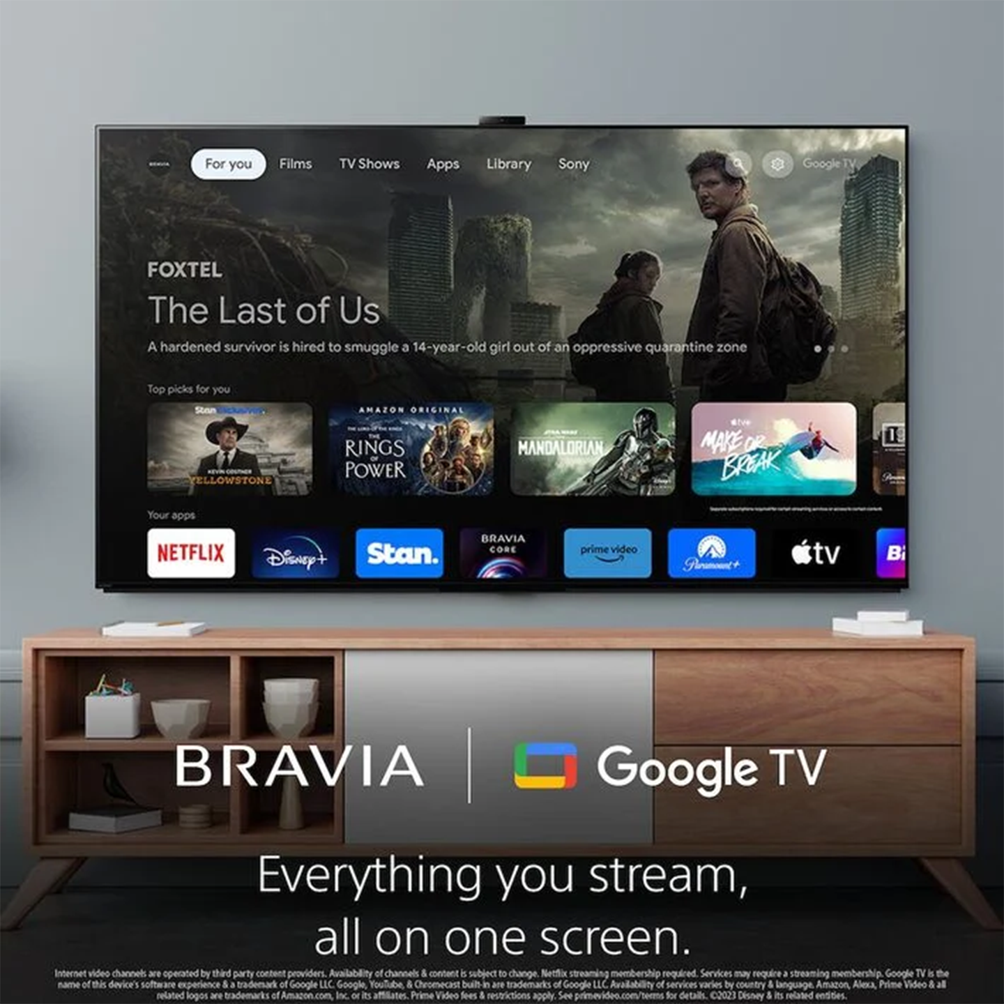 Sony 85" BRAVIA XR Full Array LED 4K Google TV (XR-85X90L)
