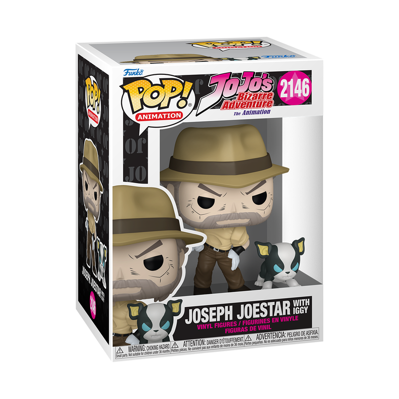 📦訂購 美國代購 Funko POP! JOJO'S BIZARRE ADVENTURE & Buddy Joseph Joestar with Iggy Figure JoJo的奇妙冒險 模型