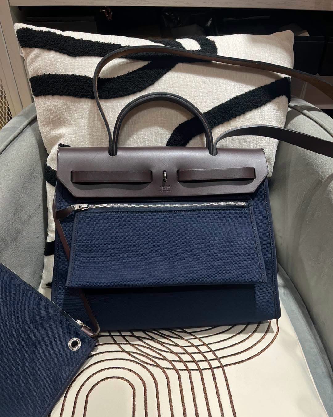 Hermes HERBAG 31,STAMP [R]  100%Authentic,90%New ✅key ＆ lock