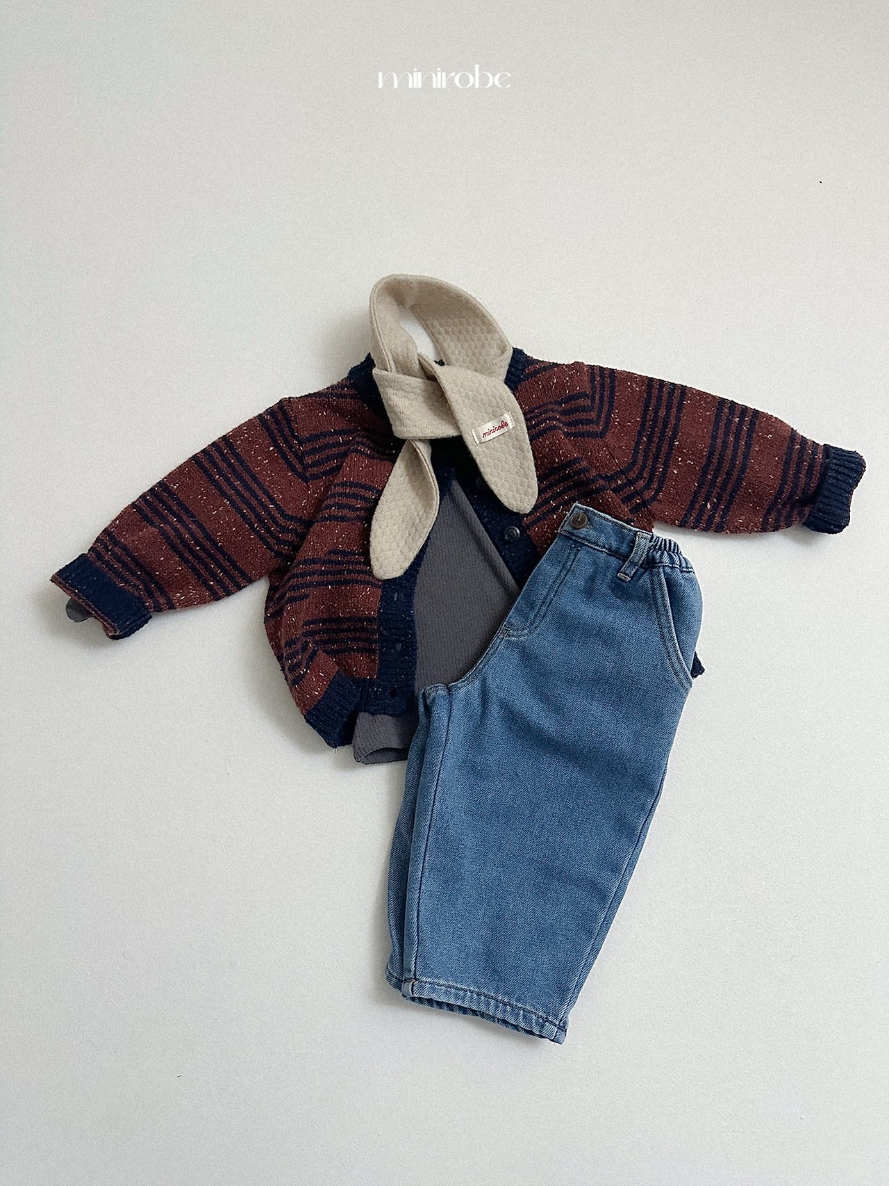 Mnirobe |  Four Line Knit Cardigan