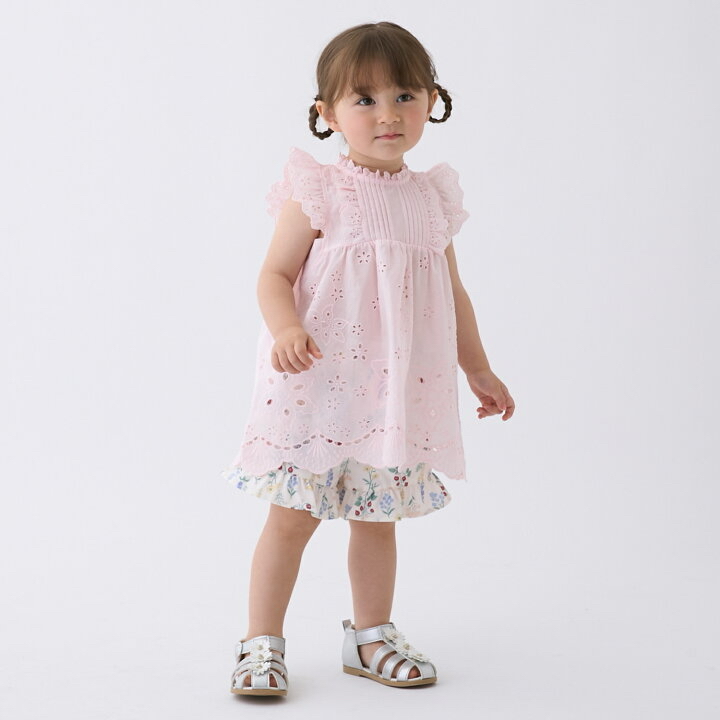 🇯🇵預訂 日本直送🇯🇵Petit Main 三色蕾絲荷葉邊短袖上衣