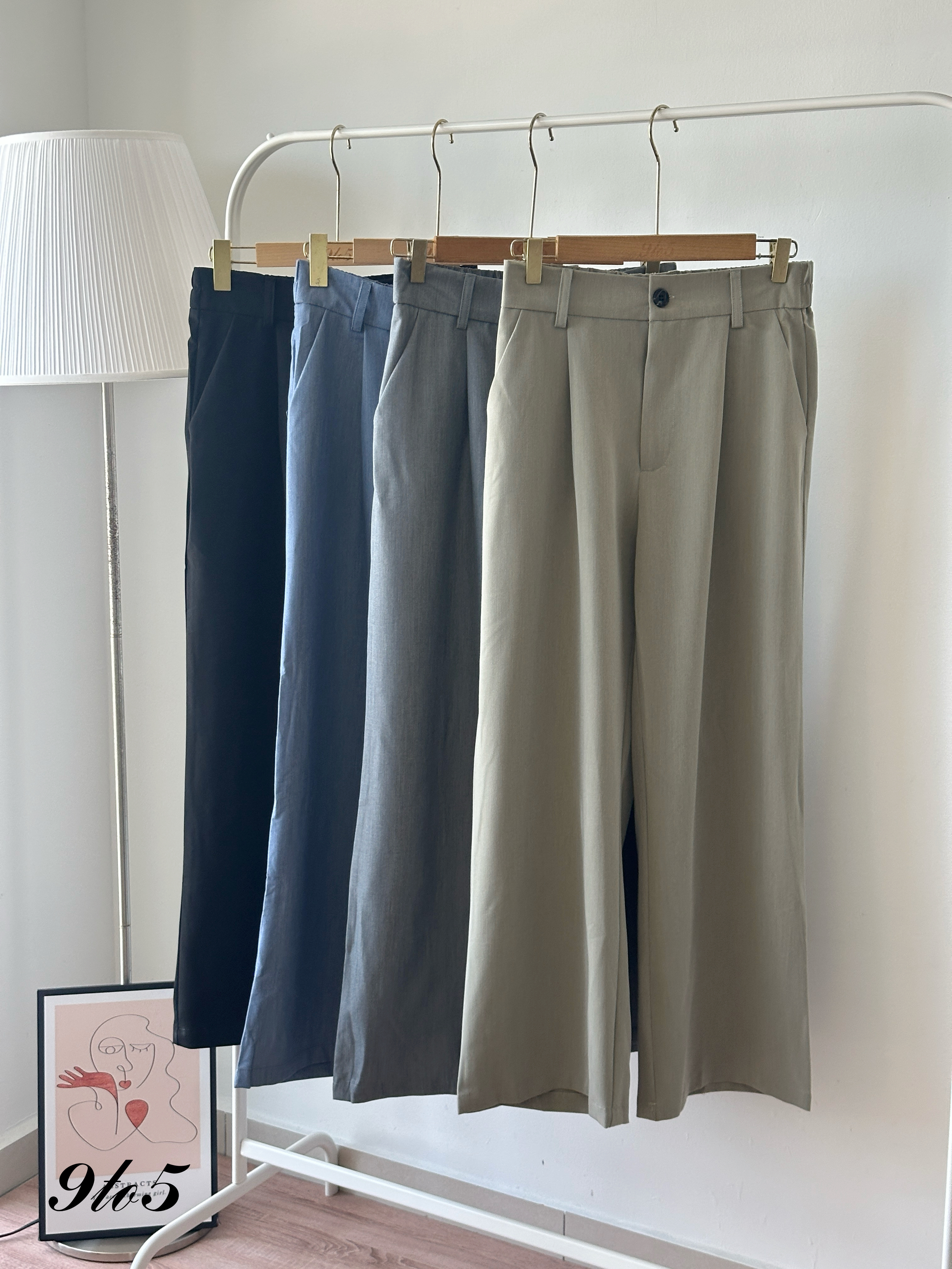 S1944 Long Straight Pants - 4 Colors 