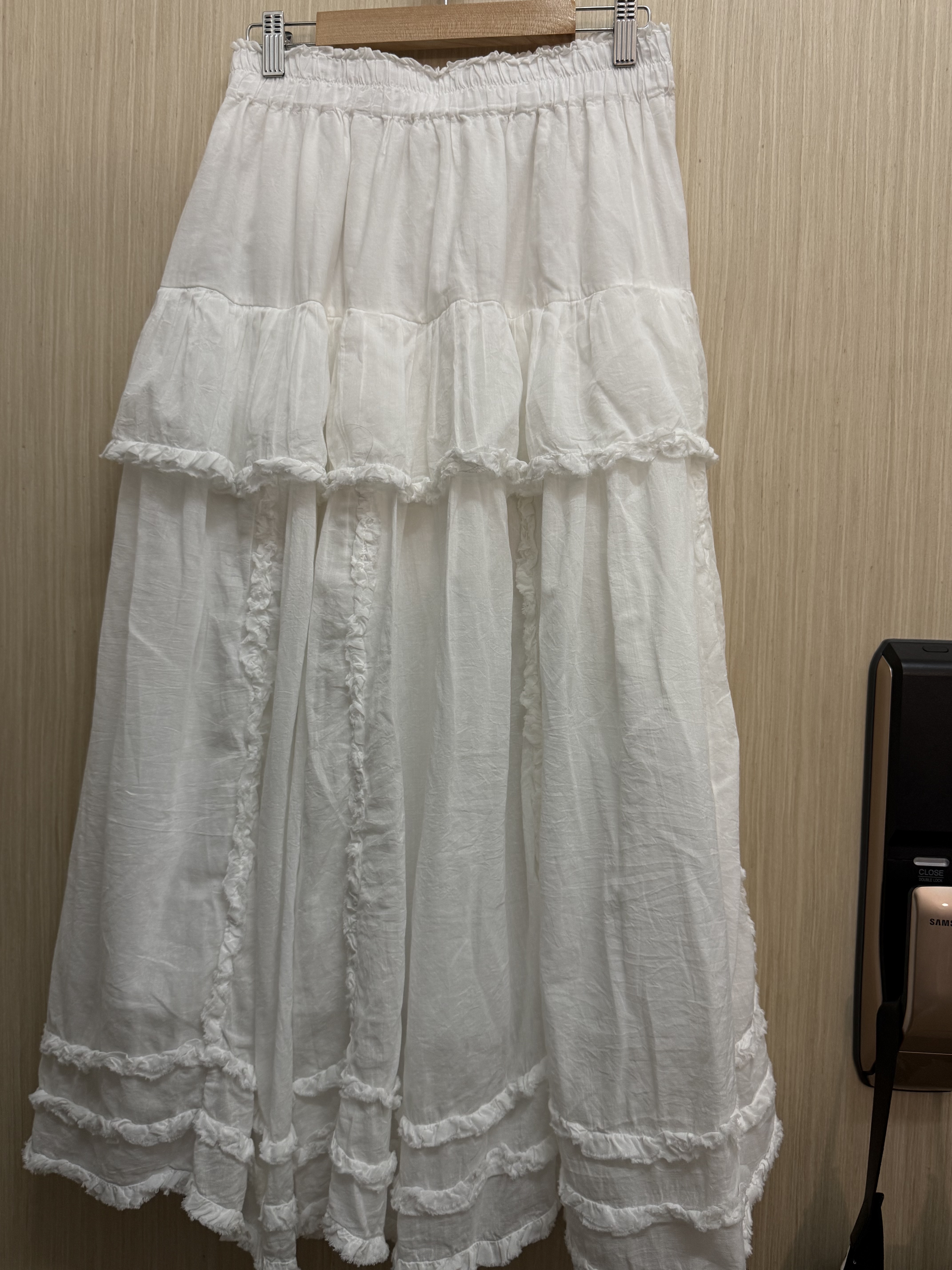 𝐫𝐮𝐟𝐟𝐥𝐞披口邊傘裙