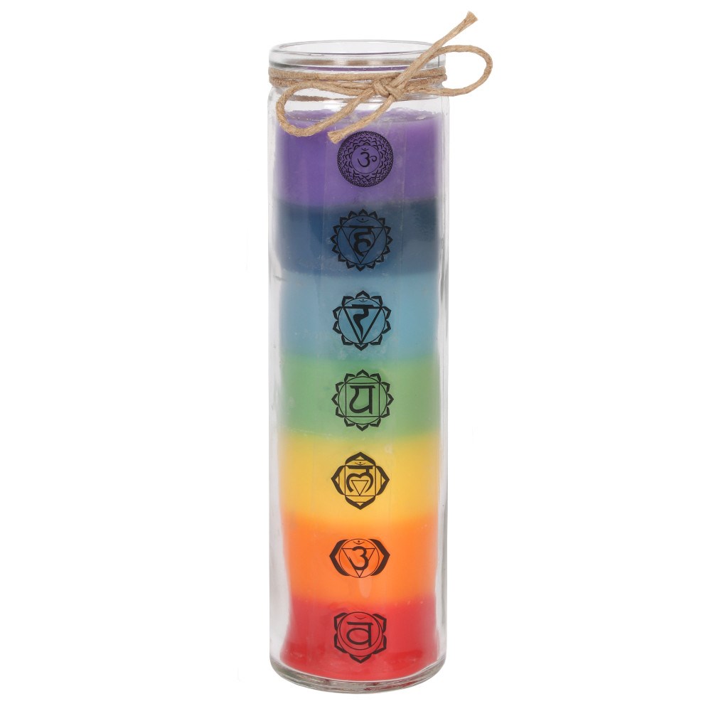 脈輪蠟燭：七脈輪平衡蠟燭 Seven Chakra Balance Candle【身心療癒必備】
