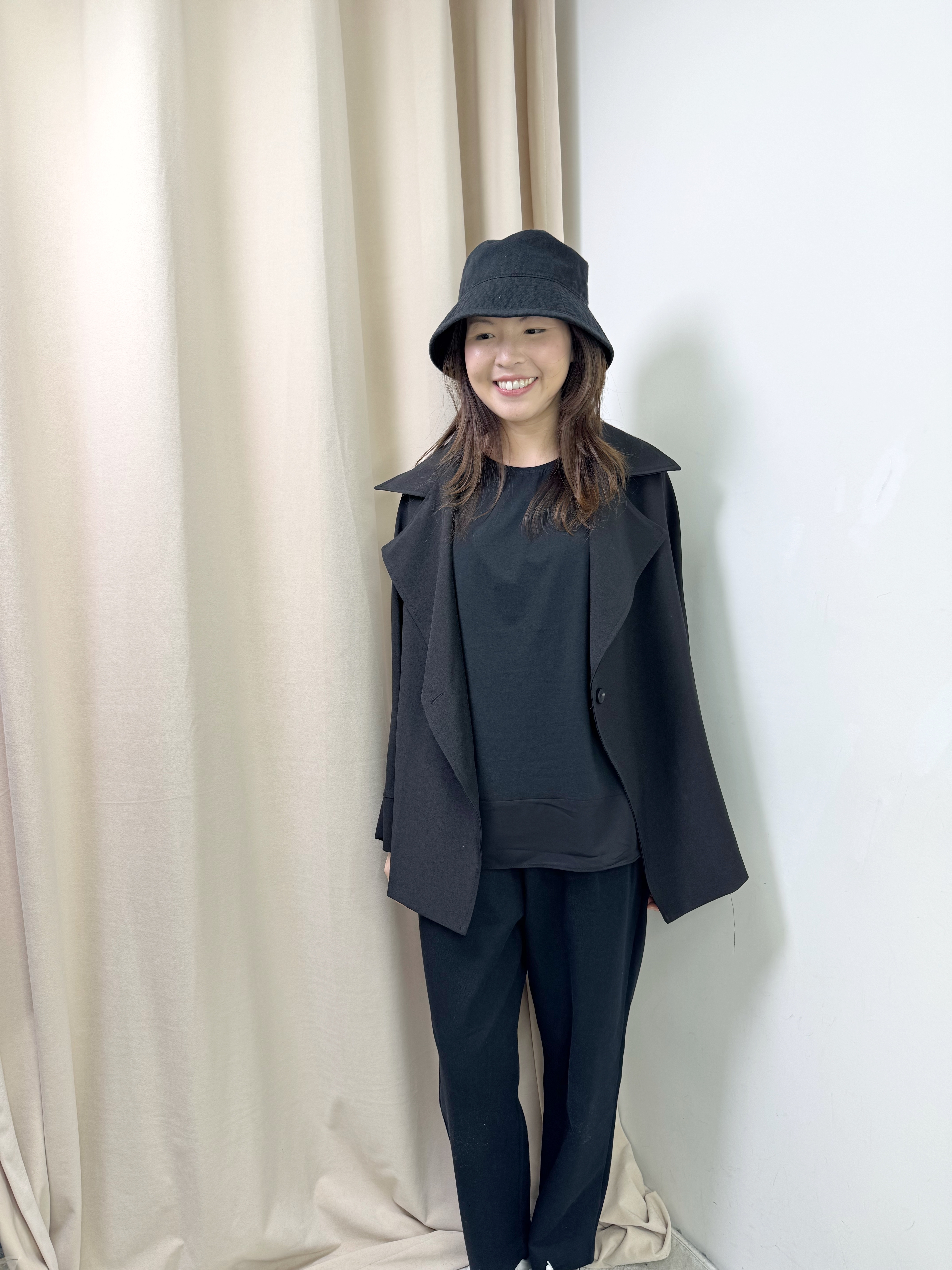 拼雪紡下襬背心（4色）