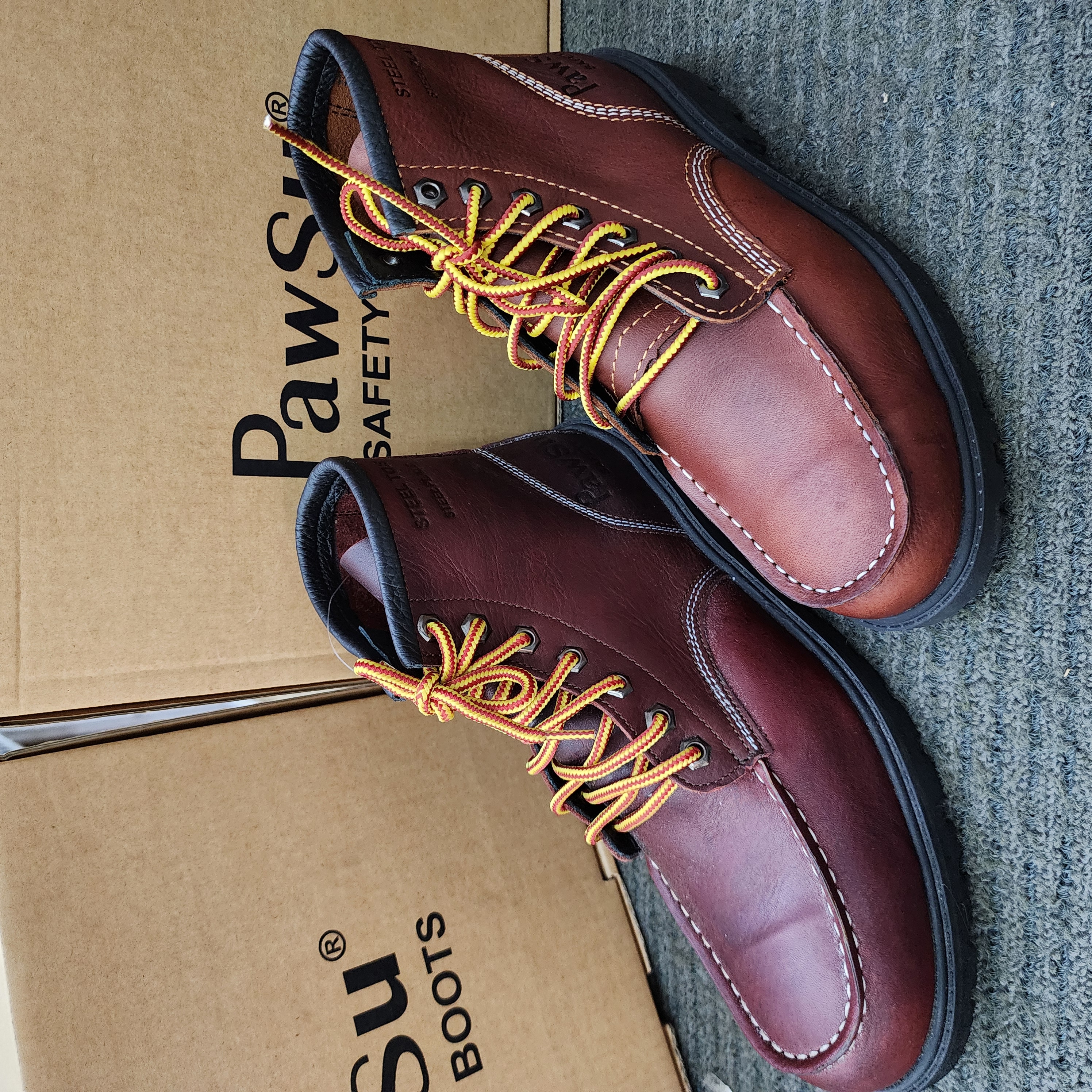 PAWSU MEN'S SAFETY BOOT / STEEL TOE PLATE HEAVY DUTY SAFETY BOOT / KASUT KERJA LELAKI PS905 SAFETY SHOES Kasut Keselamatan