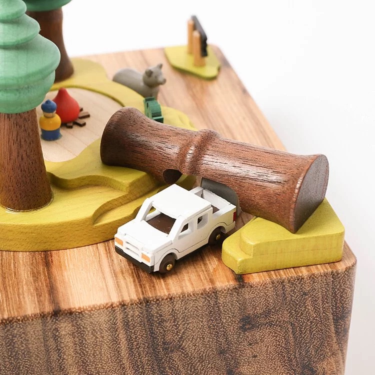 📦訂購 台灣代購 Wooderful life【森林野營】木製城市音樂盒