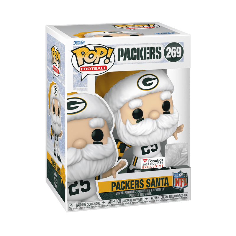 📦訂購 美國代購 Funko POP! NFL Packers Santa (Throwing) Figure 綠灣包裝工 模型