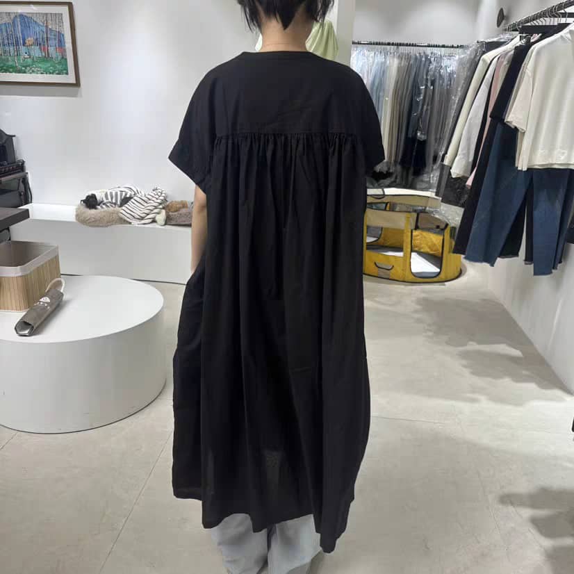 Linen-Cotton Longline Button-Down Shirt ‖ 棉麻开襟长版衬衫 KR021524412