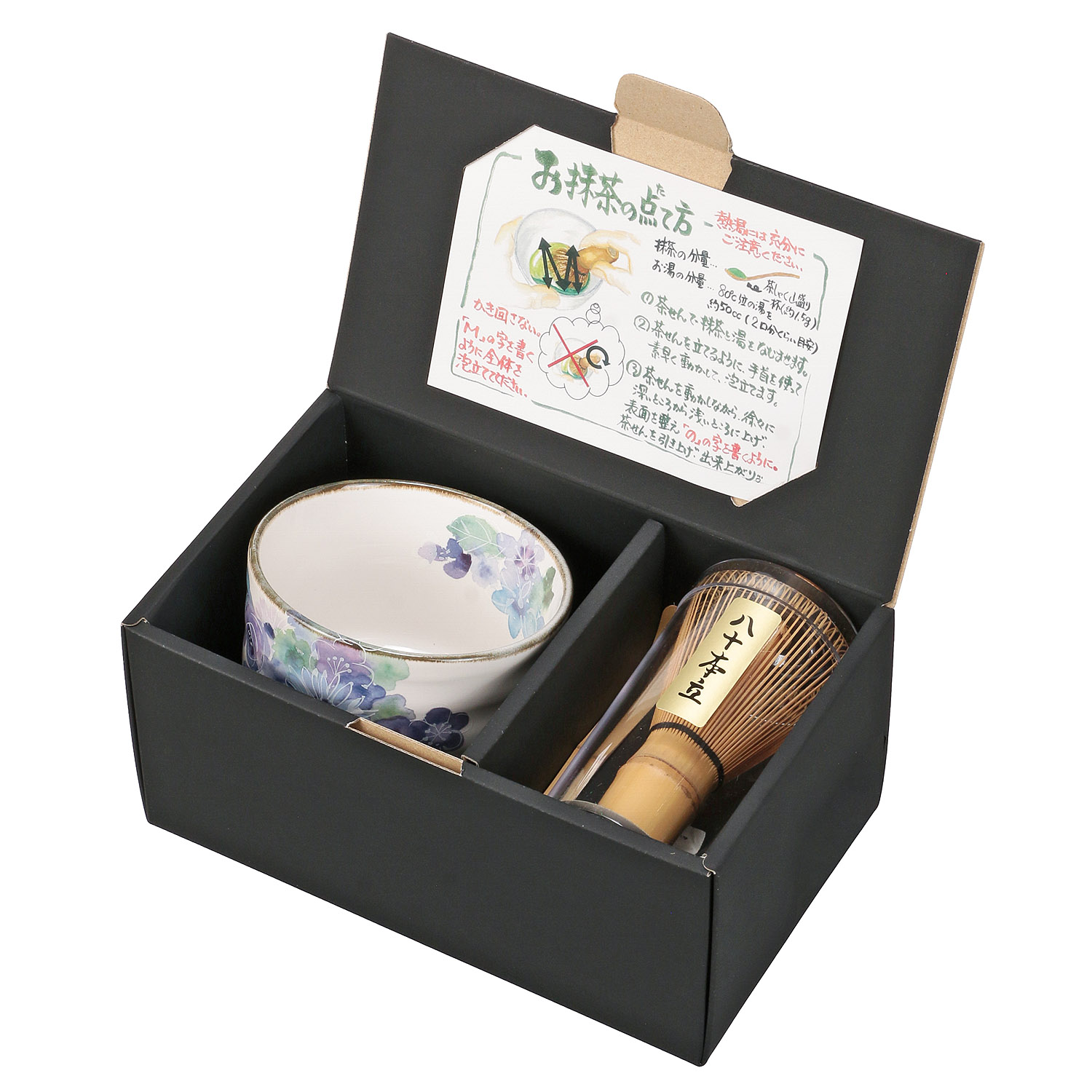 日本製 美濃燒花工房抹茶茶具套裝