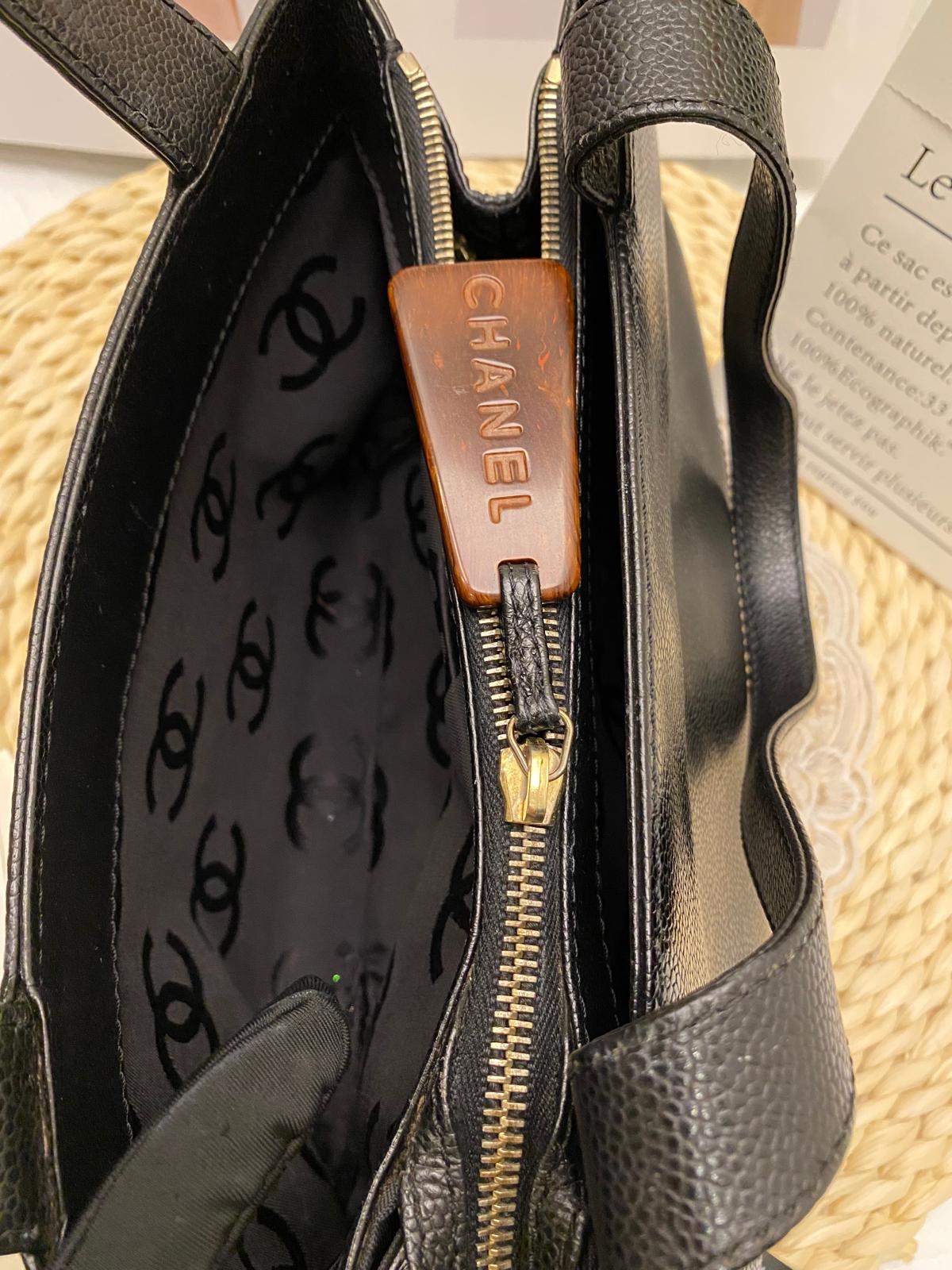 Chanel Caviar Leather CC Shoulder Bag