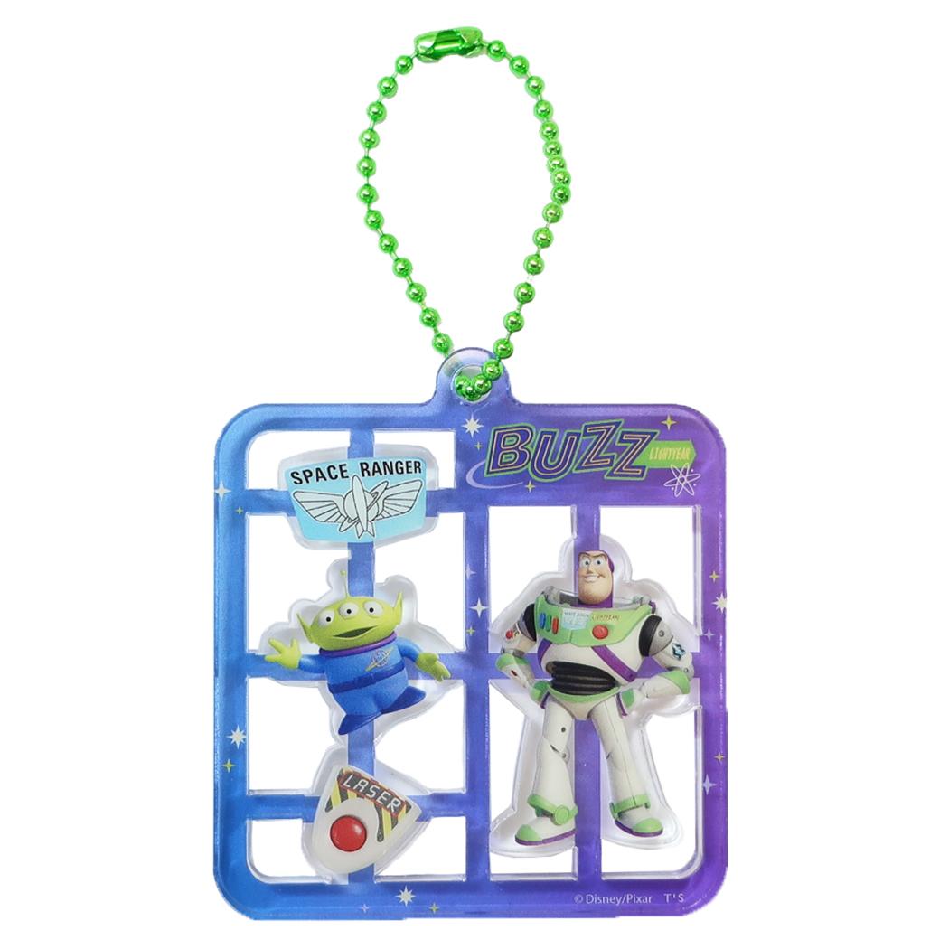 現貨｜Disney Toy Story Buzz Aliens 巴斯光年 三眼仔 日版 模型造型 亞加力 鎖匙扣 (DN-5549313BU)
