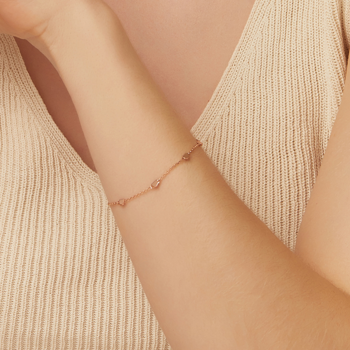 DIDIER DUBOT Miss Doux 玫瑰金手鏈/腳鏈 (JDRBR4S21XX)