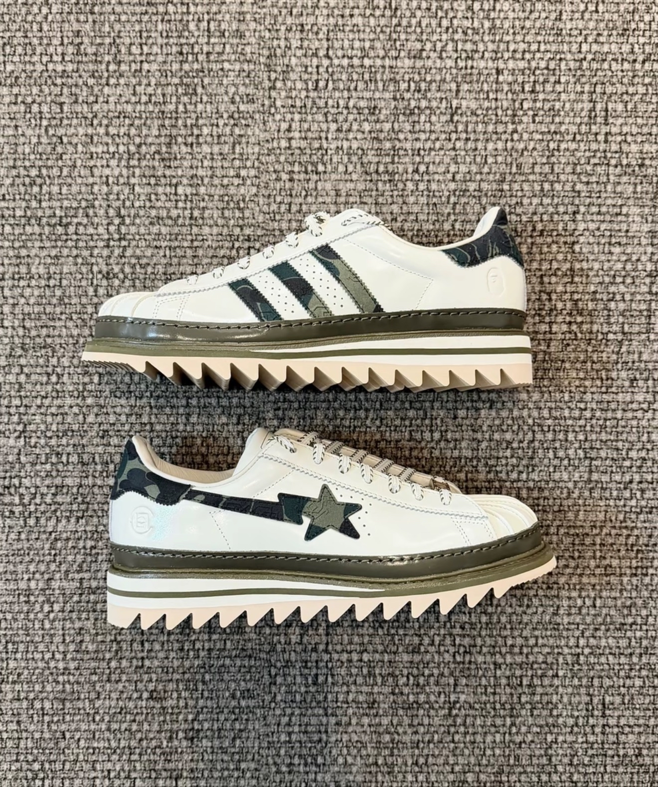 KJ1473 CLOT x BAPE x Adidas Superstar by Edison Chen Off Whit KJ1473