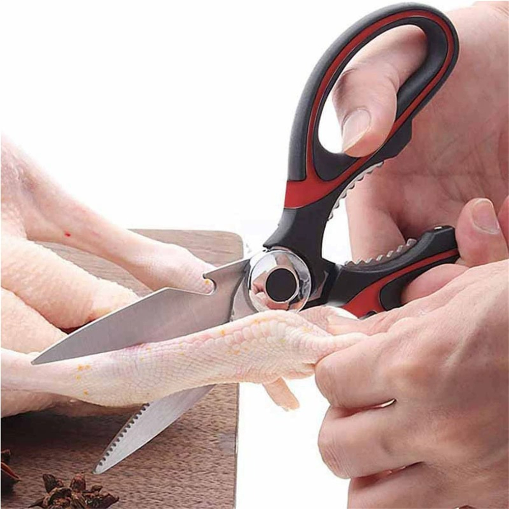 不鏽鋼廚房剪刀 2.5紅黑 UA0535