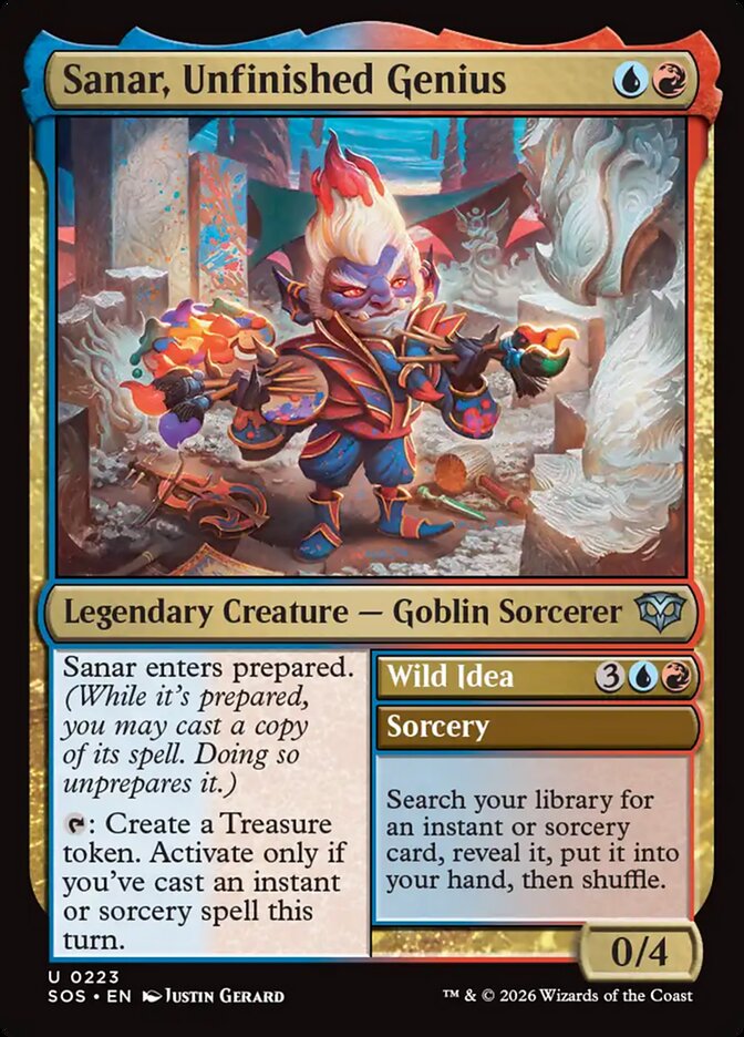 [EN] [Foil] Sanar, Unfinished Genius // Wild Idea [SOS-223] U