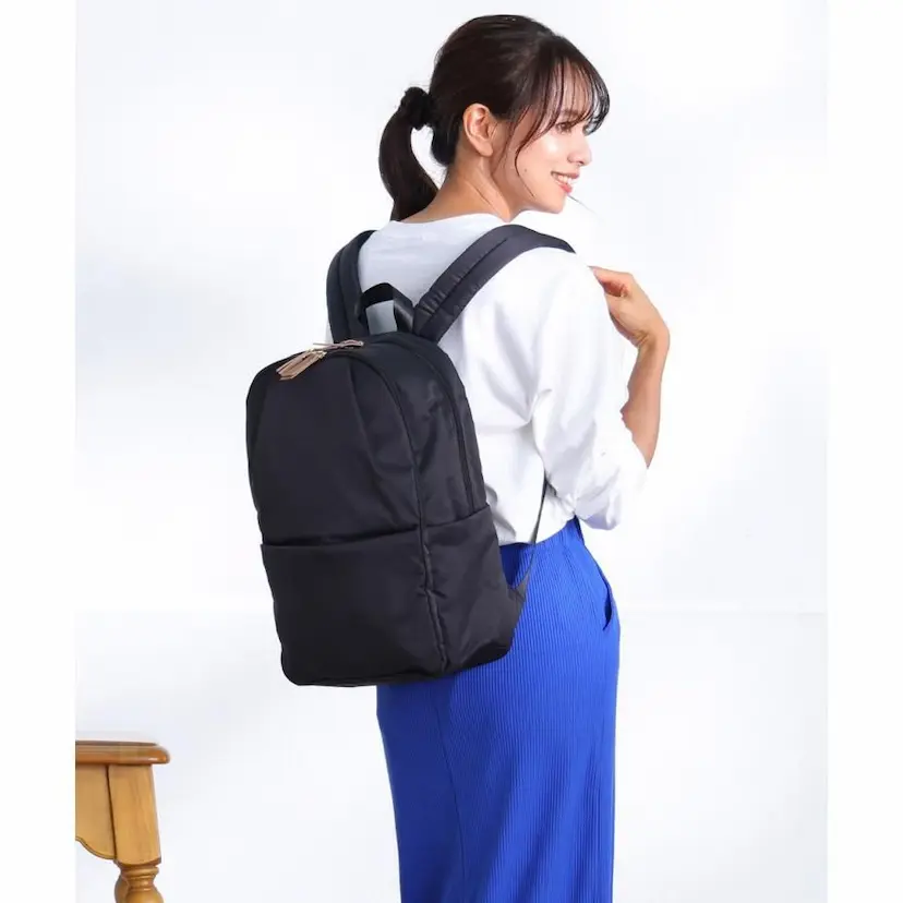 現貨🌸日本直送 |日本Senbado輕量雙肩背包/輕便收納大容量收納背囊（黑色）