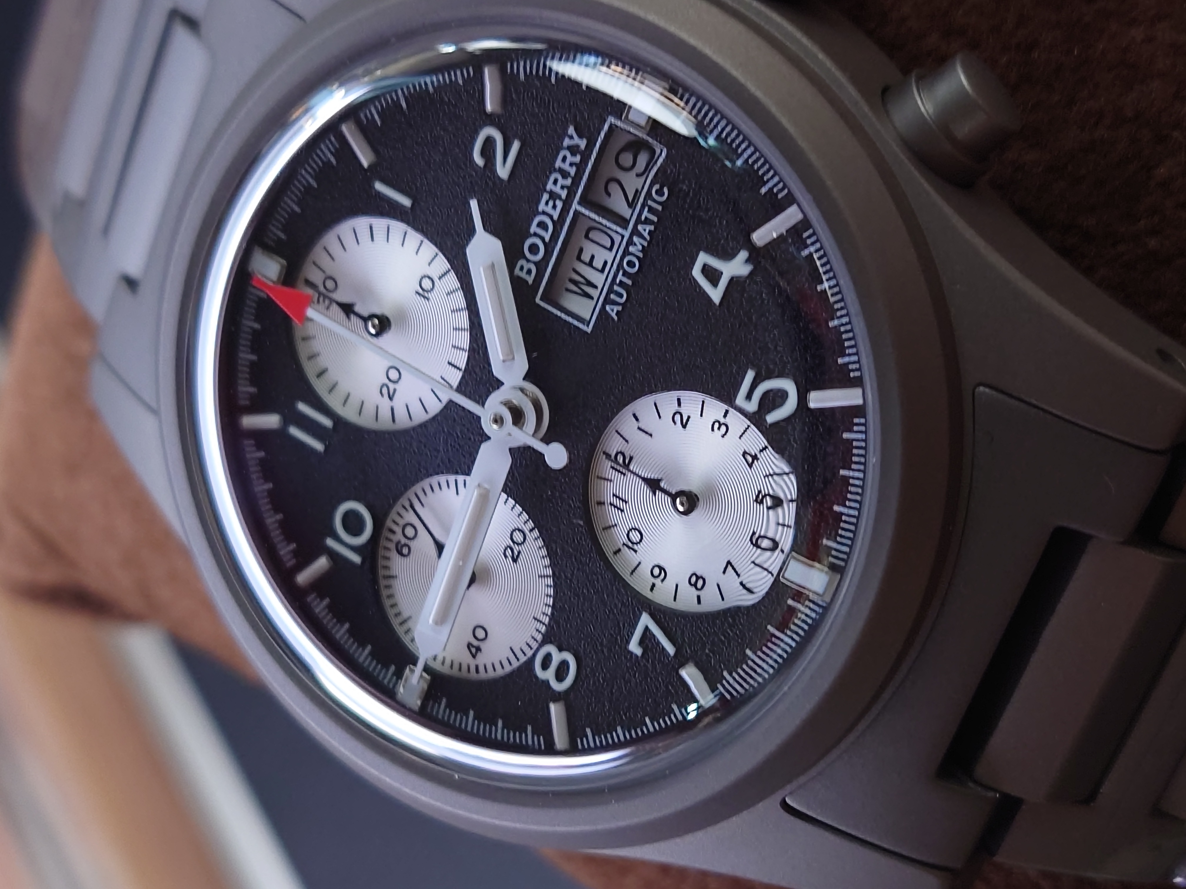 Boderry Landmaster Titanium Chronograph Automatic -  BD-A18T-03B BKPanda