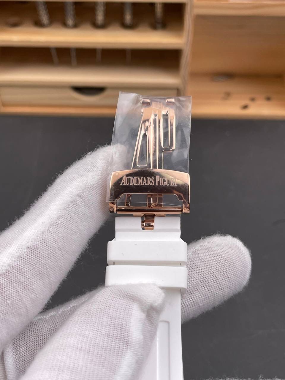 🚀皇家橡树26048 玫金白盘贝母眼睛/37mm/7750机💯