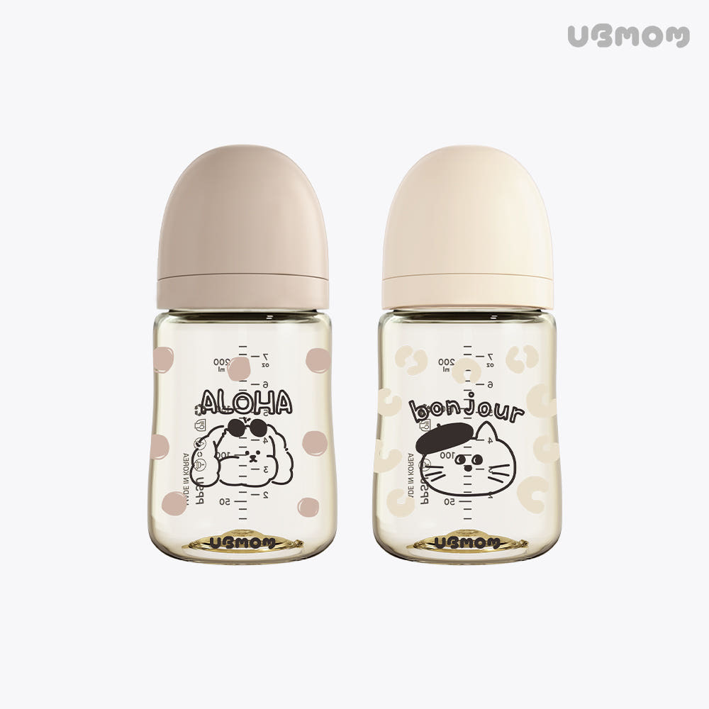 UBMOM 特別版PPSU奶樽-萌遊世界 200ml（配S Size奶嘴0-3個月 ）