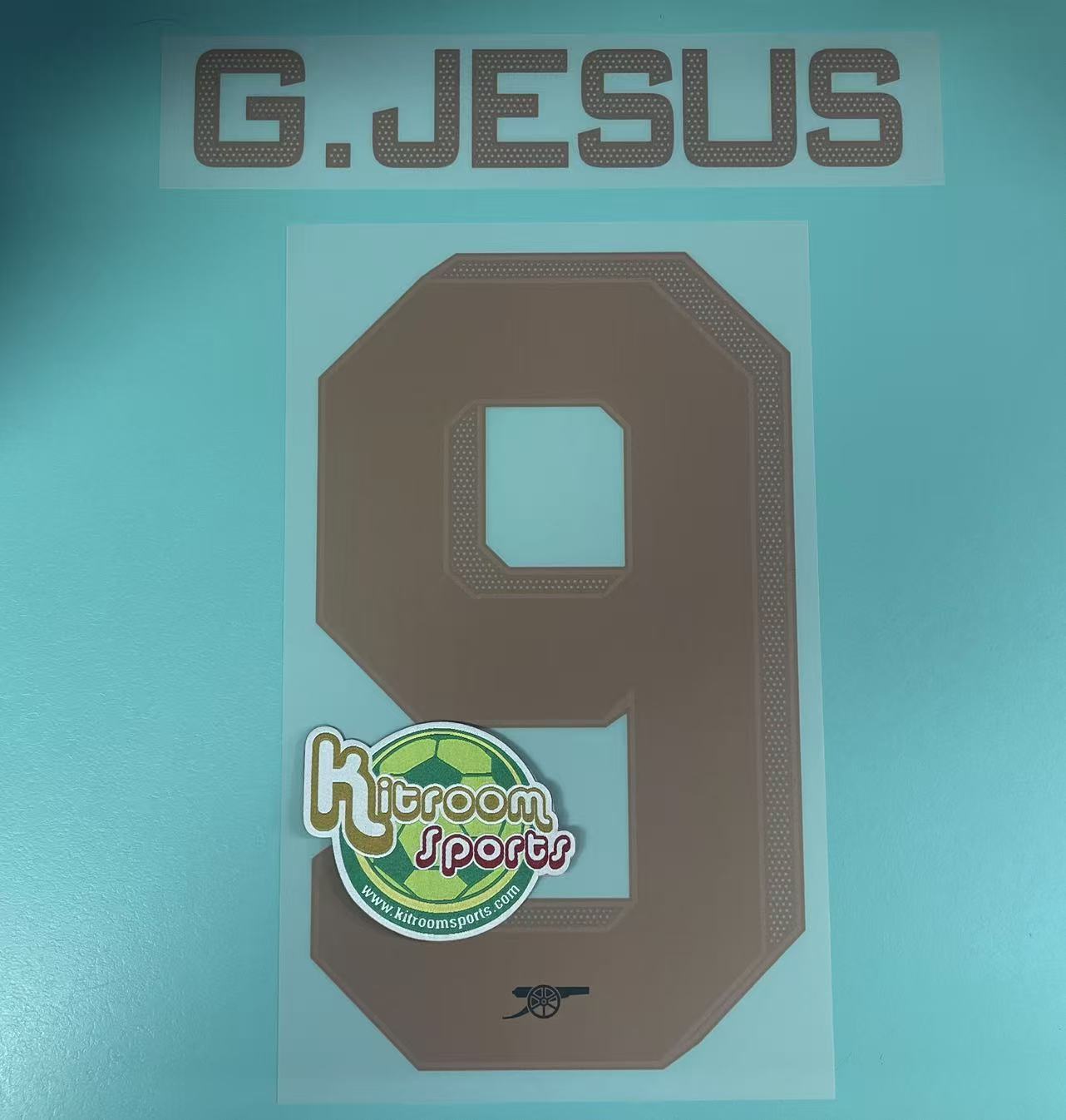 2022-23 Arsenal Away UCL Nameset #9 G.JESUE
