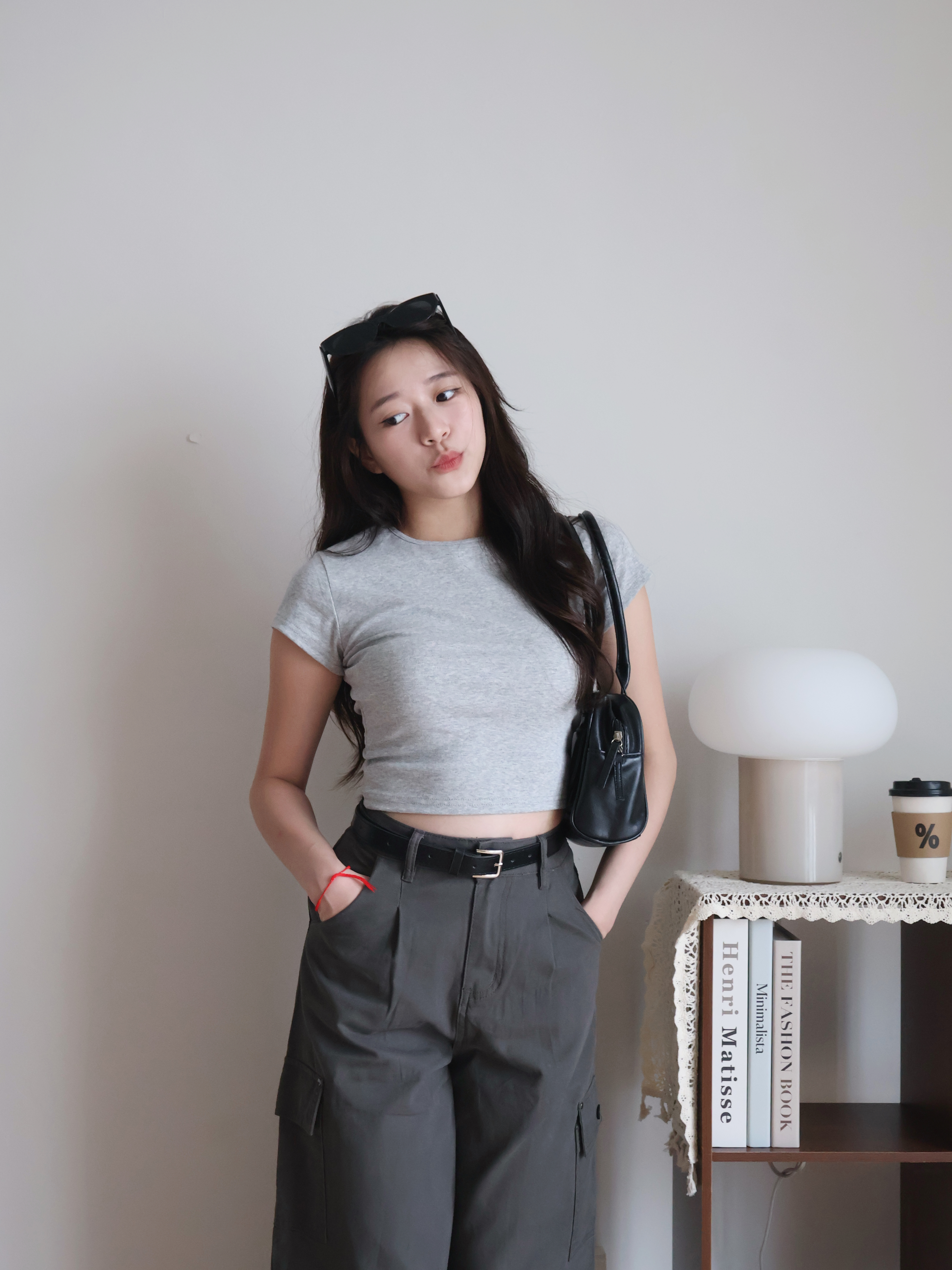 Kyle Cropped Top | Grey