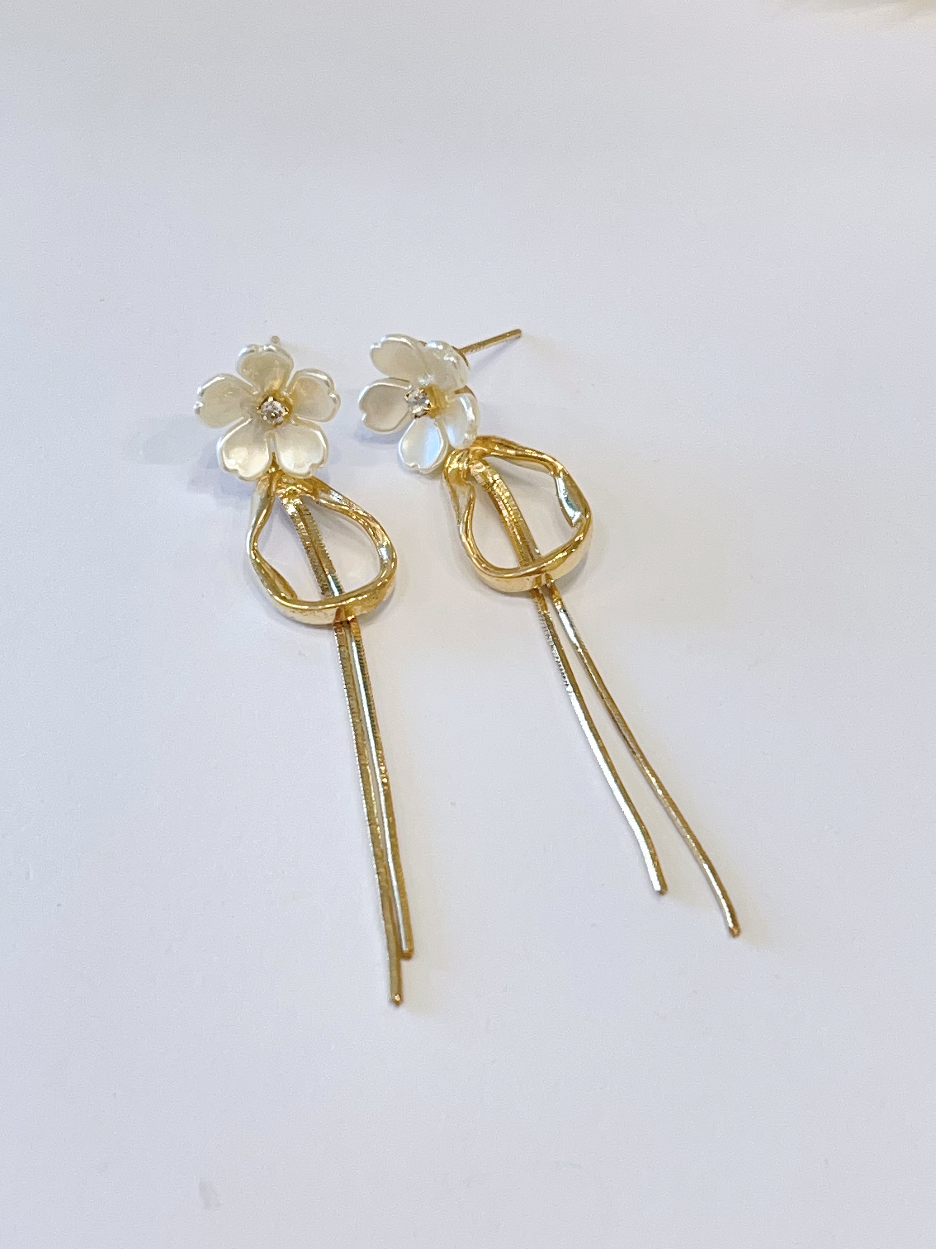 复古风银花流苏耳环