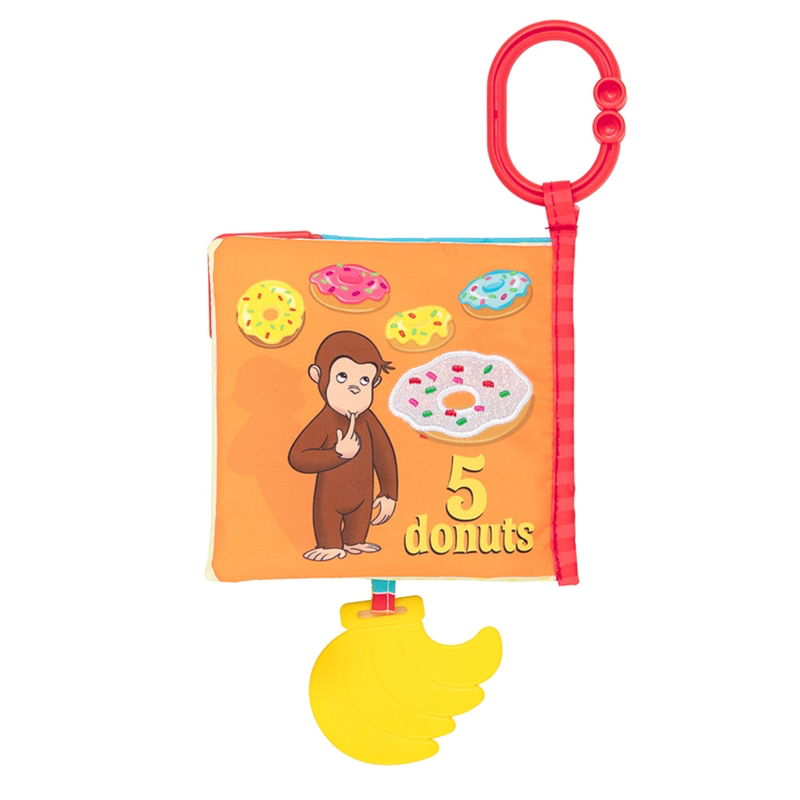 🇯🇵預訂 日本直送🇯🇵好奇的喬治嬰兒牙膠布書0m+