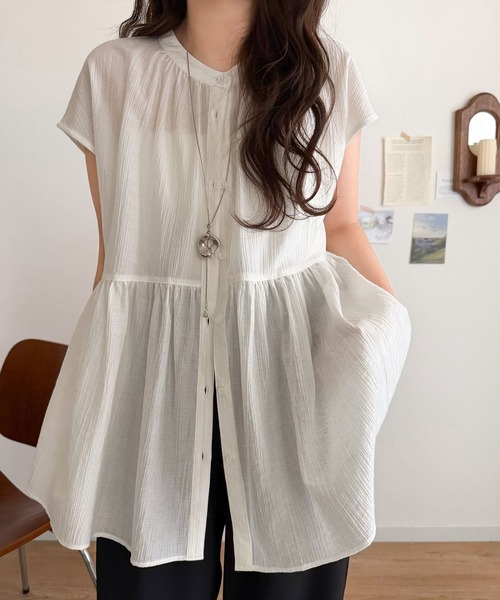 薄紗短袖襯衫【JT038】