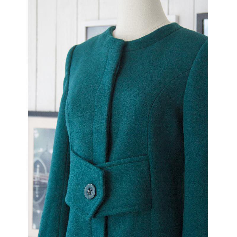 SOLD OUT 1960s MOD Teal Green WInter Coat (FM091)