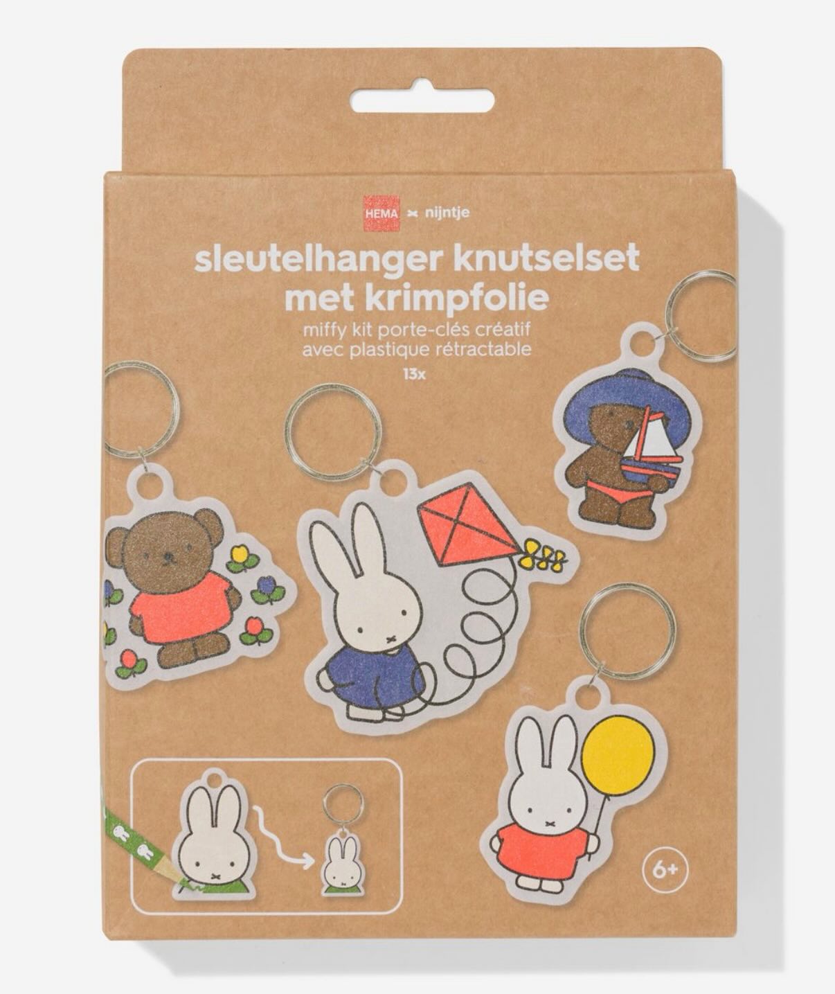 Miffy DIY keychain colouring set