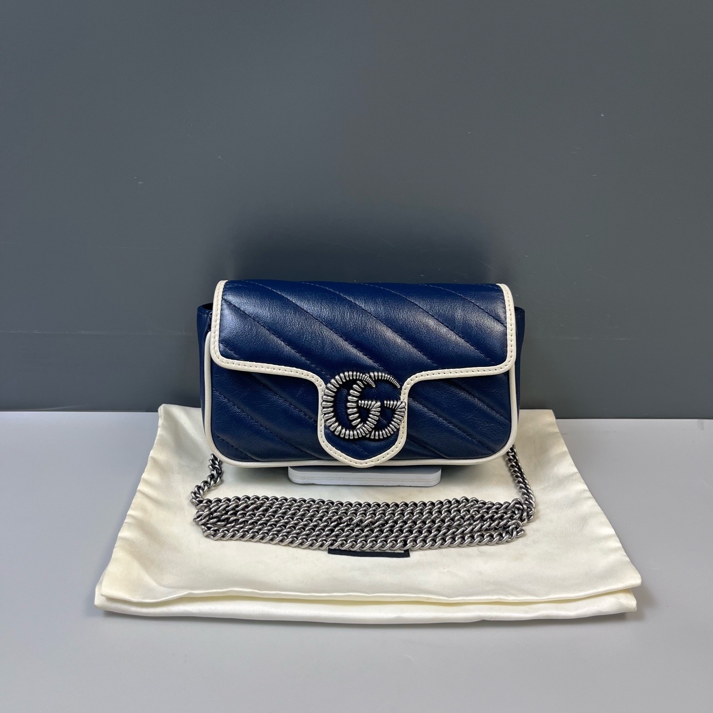 【預訂貨品】Gucci super mini馬蒙拼色包