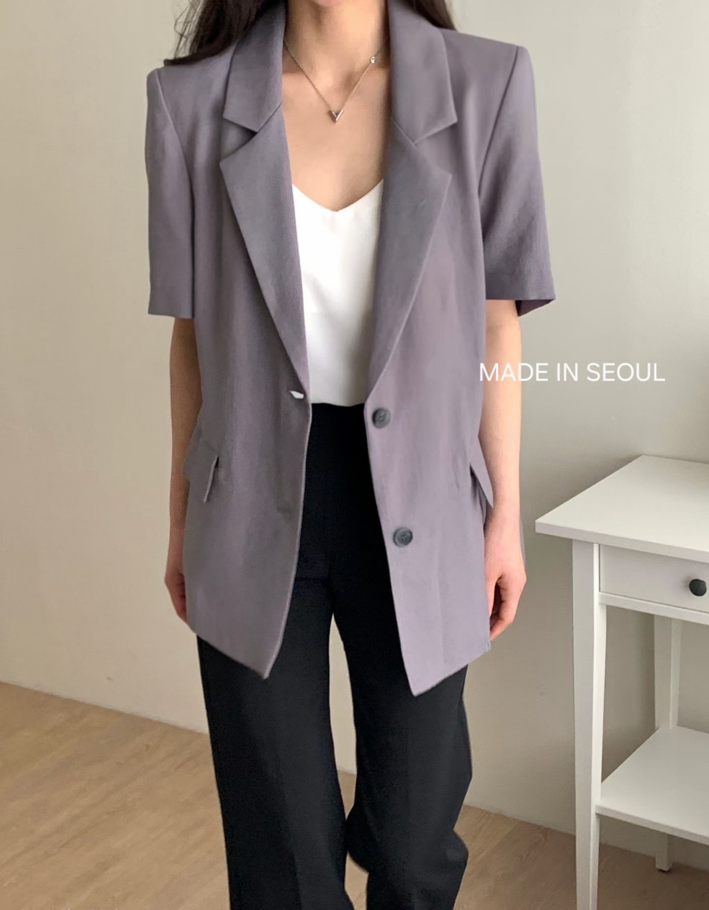 G6255 韓國🇰🇷短袖西裝外套