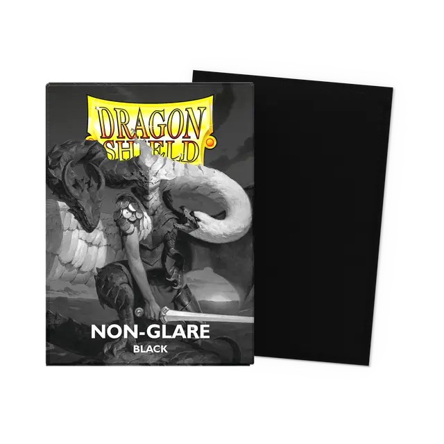Dragon Shield - Standard Deck Protector Sleeves - Non Glare Matte Black V2 - AT-11822
