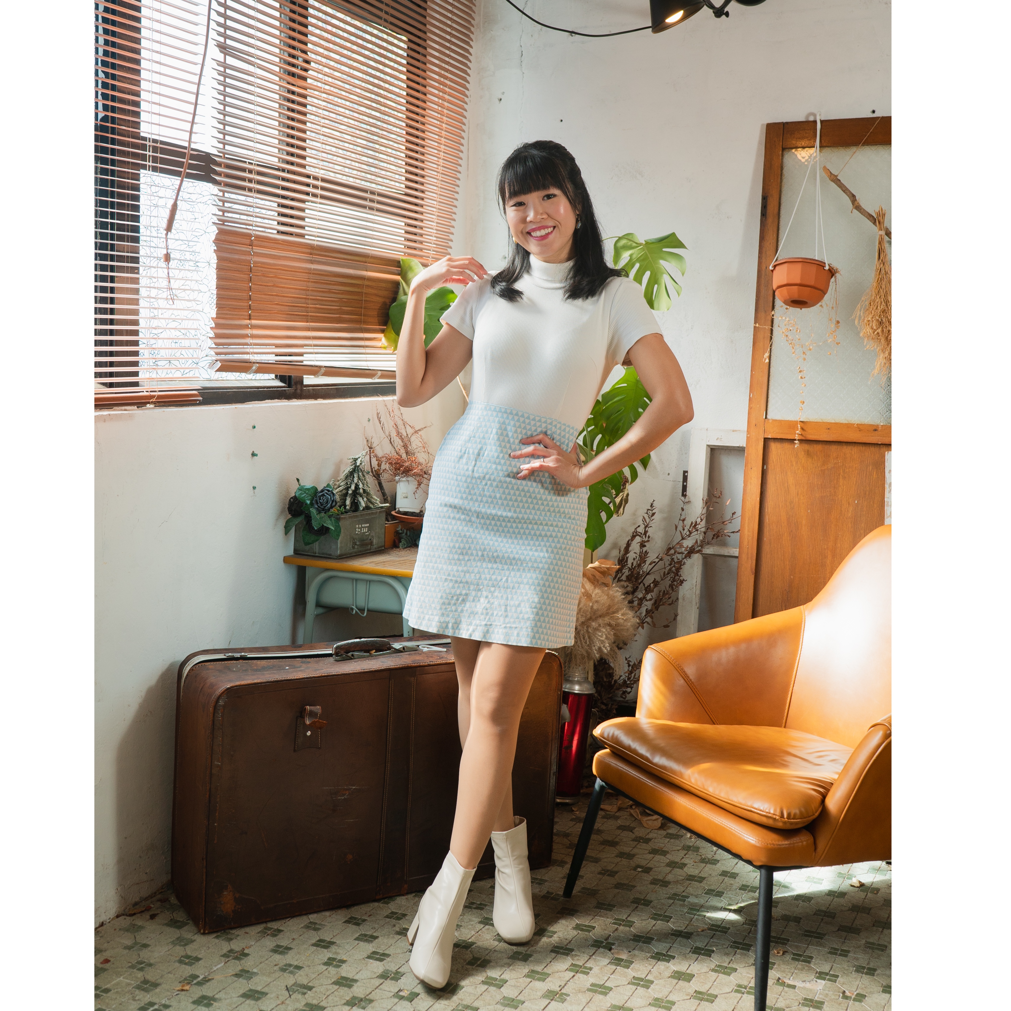 (Ready/Custom-Made)1960s Swinging London Inspired- Susan Dress (FM140)