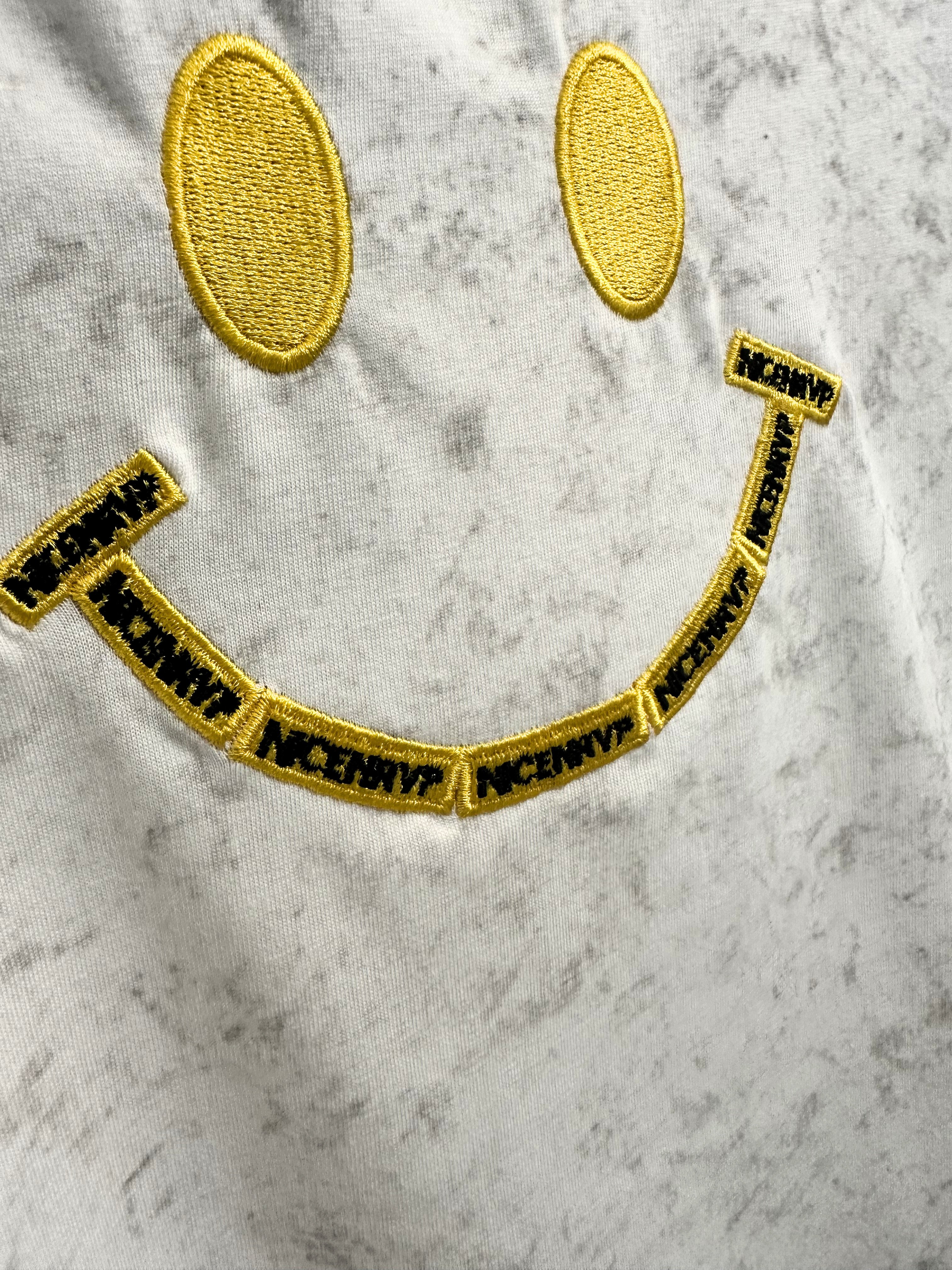 復古黃色笑臉Crop Tee