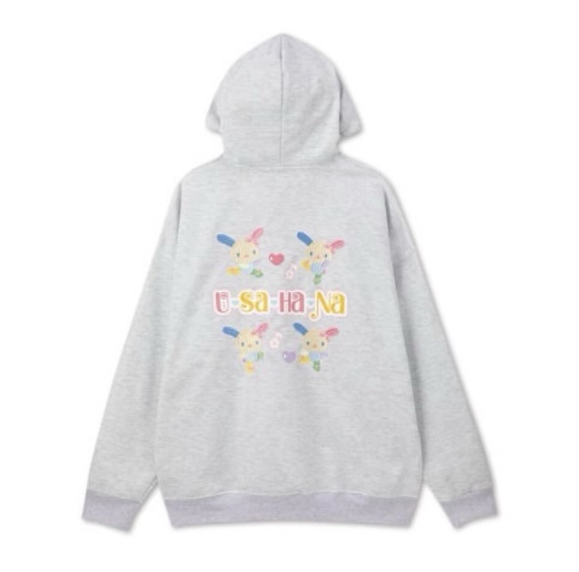 現貨｜日本限定 usahana M碼衛衣灰色🌈