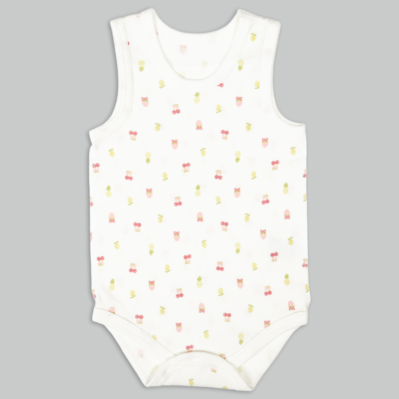 🇯🇵預訂 日本直送🇯🇵水果印花純棉無袖背心包屁衣兩件套