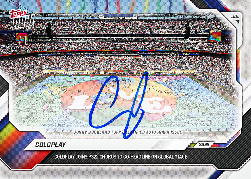 Coldplay - 2026 Topps NOW #CP01 World Cup Half-time Show 紀念卡【團購】