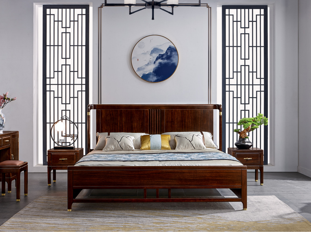 1.8米/1.5米 實木床架 9033