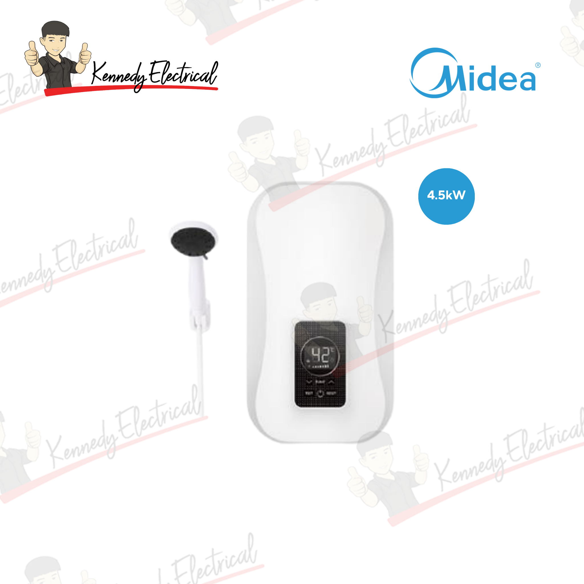 Midea 4500W Dc Pump High Power Water Heater (White) MWH-45EPGPMY(W)-WS