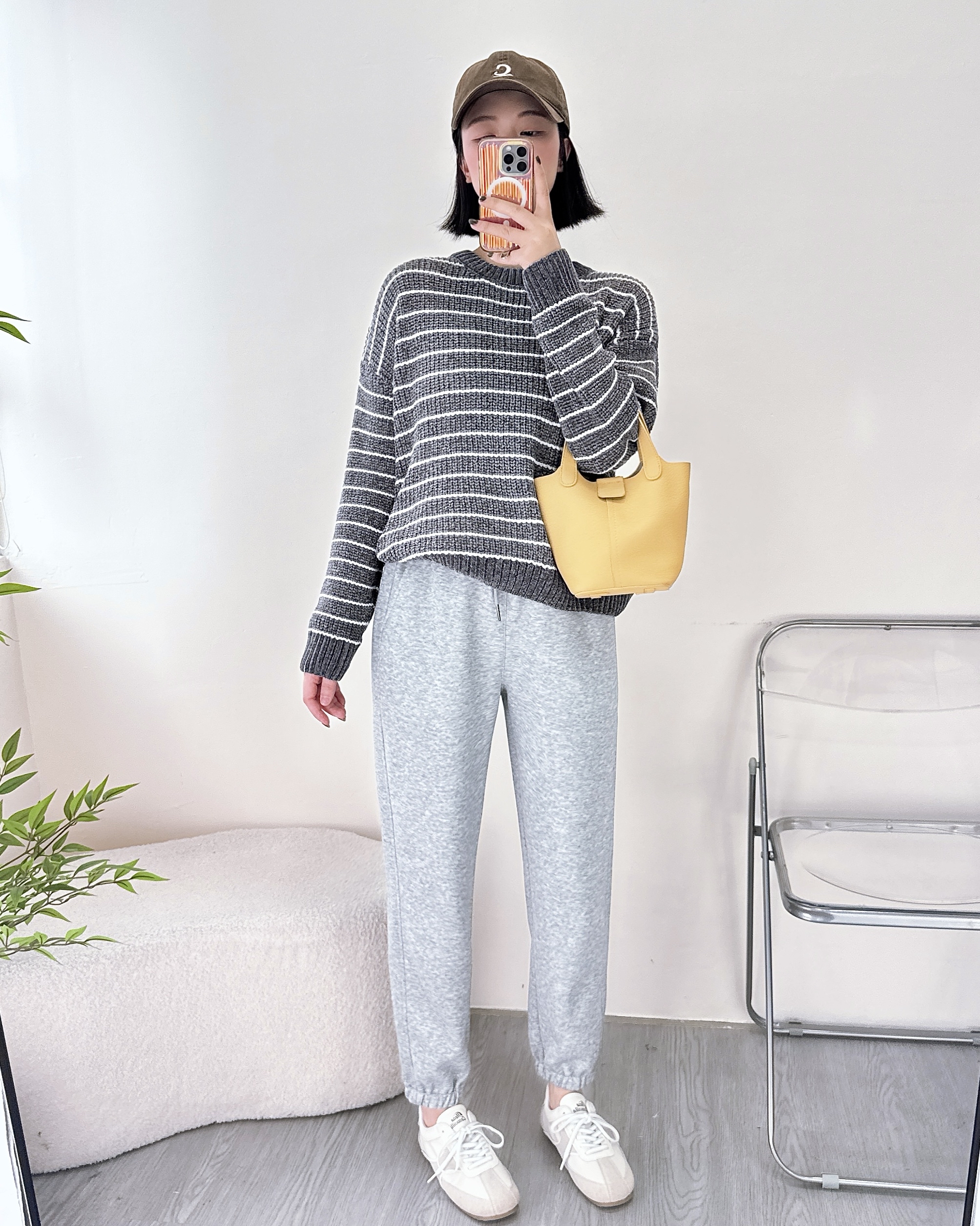 彈性純棉休閒Jogger Pant 3色