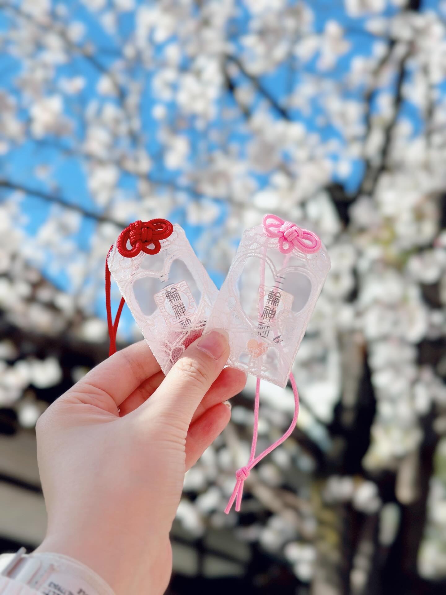 【秘！追星族必入】名古屋 三輪神社 追星成功 半透蕾絲御守 願い叶う守【預購】