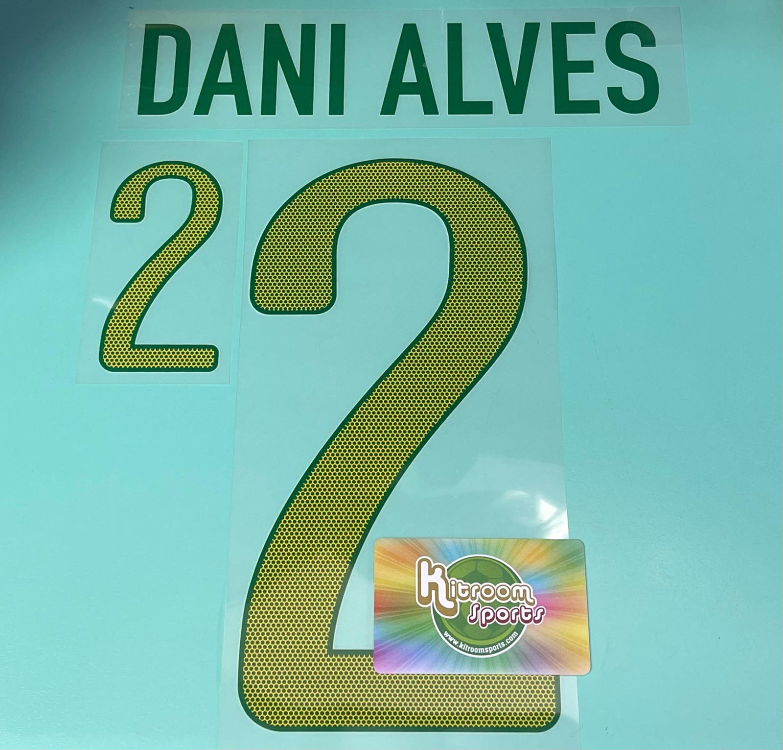 2012 Brasil Home Nameset #2 DANI ALVES
